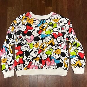 Disney Mickey and Friends White Sweatshirt
